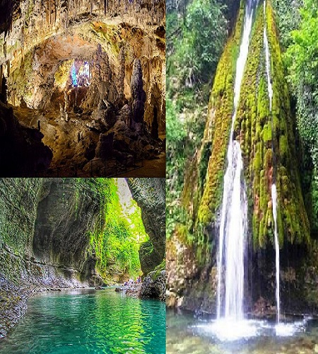 Grotte de prométhée canyon de martvili et cascade okatse